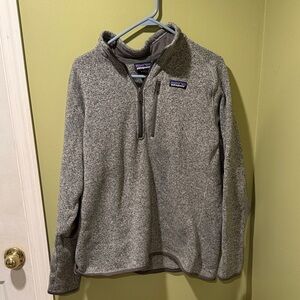 Patagonia Heathered Gray Fleece Pullover Better Sweater